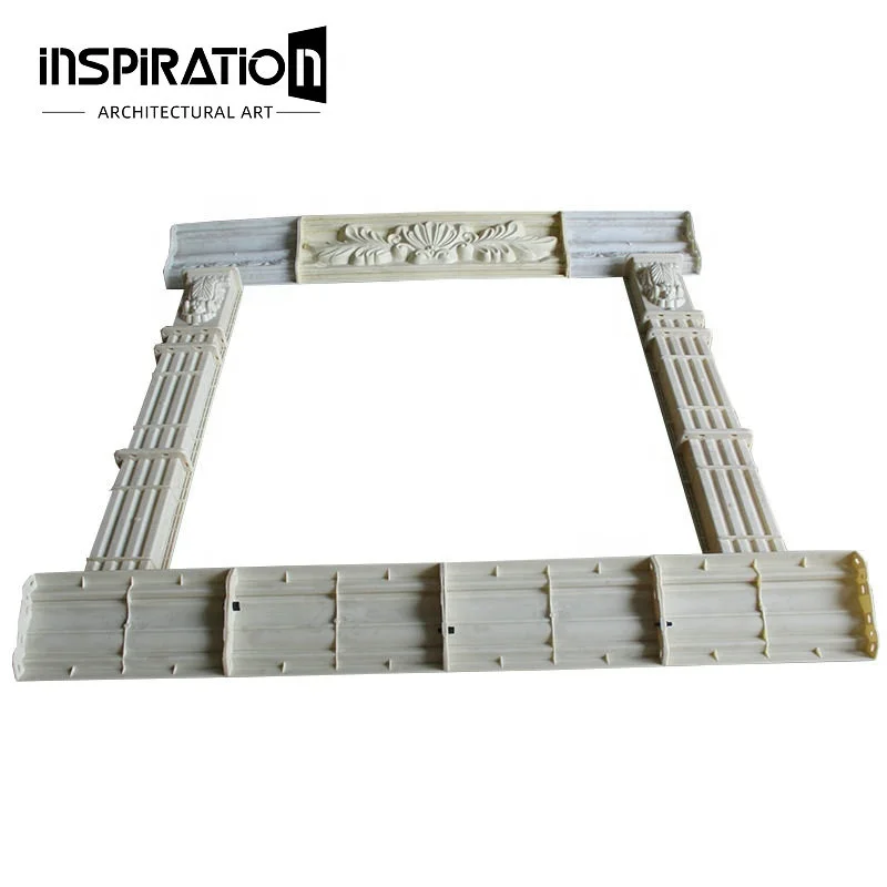 Exterior Window Molding Designs Precast Curved Set Mold for Concrete Plastic Window Arch  Window Trim Molding