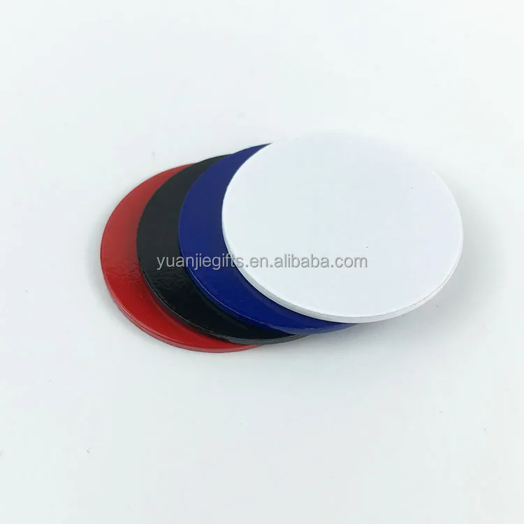 30mm Blank Magnetic Golf Ball Marker Different Color Option Iron Golf Ball Marker for Laser Engraved supplier