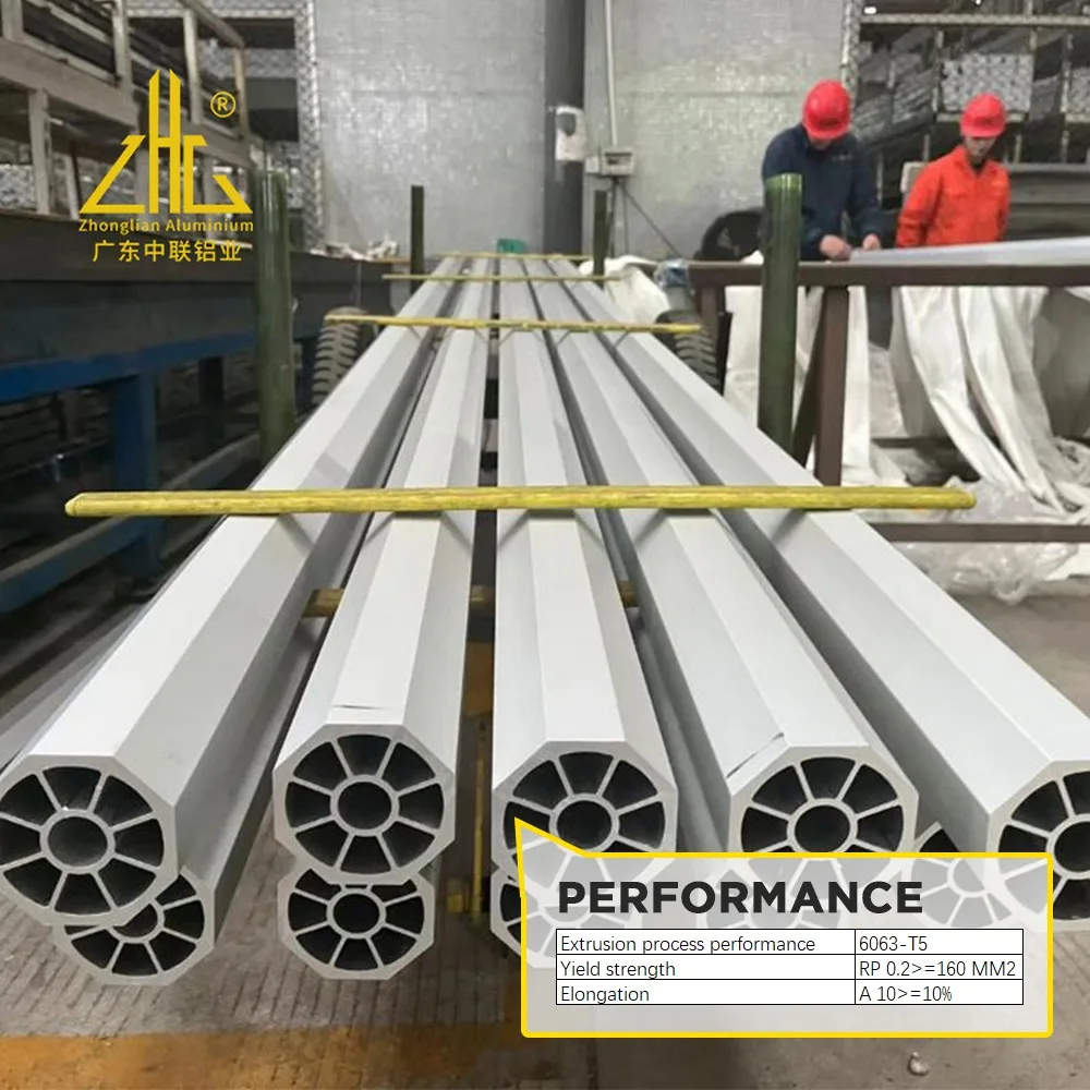 Custom 6063 T5 T6 Aluminum Extrusion Profile for Windows & Doors with Cutting & Bending Services T3-T8 Temper