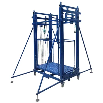 Electric scaffold with remote control detachable and mobile electric lifting scaffold