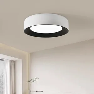Nordic Modern Style Indoor Circular Ceiling Lamp Acrylic Covered LED Metal for Home Decor Bedroom Kitchen Living Dining Room