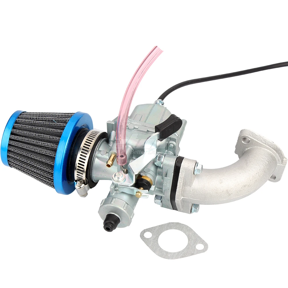 
 Карбюратор 26 мм VM22 Carb + синий воздушный фильтр 38 мм + впускная труба коллектора + прокладка подходит для китайского питбайка 125/140cc  