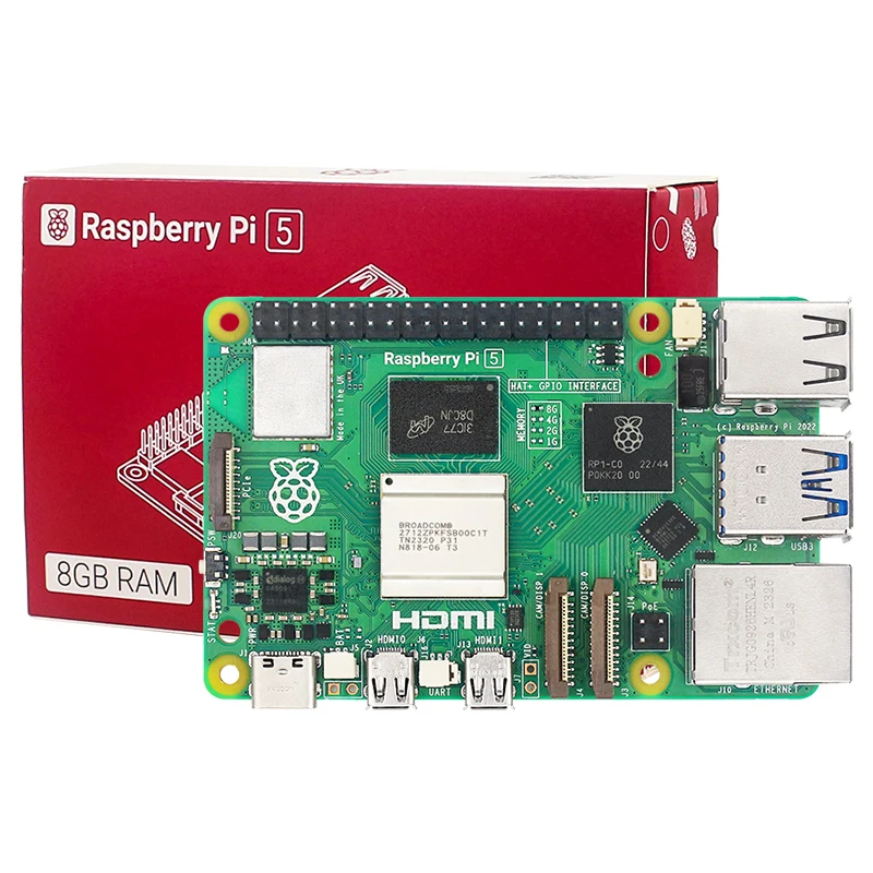 Original Raspberry Pi 5 4g 8g Ram Lpddr4x-4267 Bcm2712 2.4ghz Quad-core ...