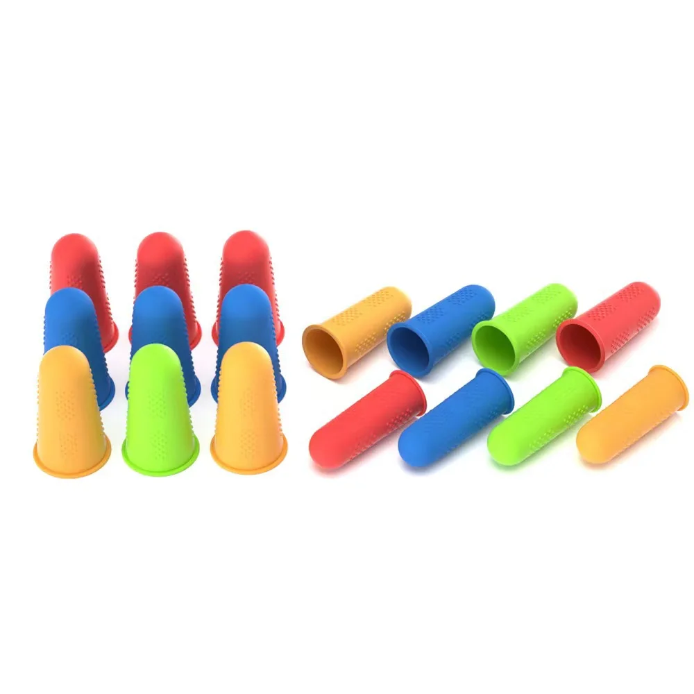 Silicone Finger Protective Cover Heat Insulation Non-Slip Piano Finger Protective Gear Wear-Resistant Garden Gloves for Picking