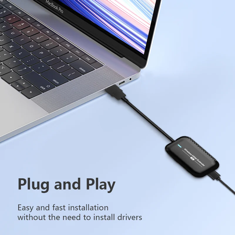 HOOMC  Mini 30M Wireless HDMI Extender HD 1080p Audio Transmitter and Receiver with Plug and Play Feature