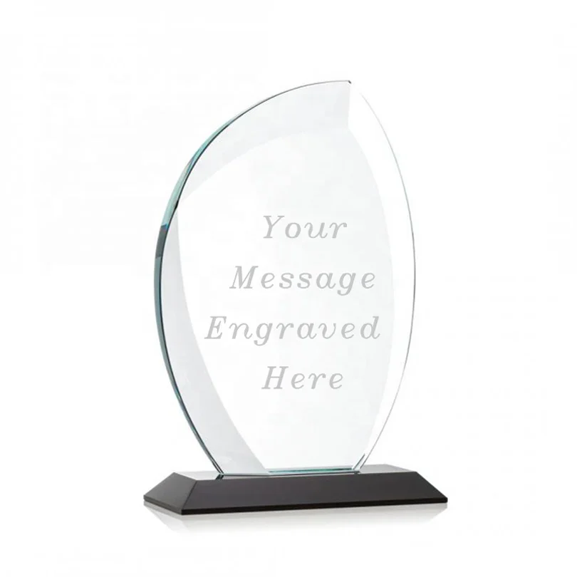 Bulk Blank Black Base Company Reward Souvenir Custom Engrave Crystal