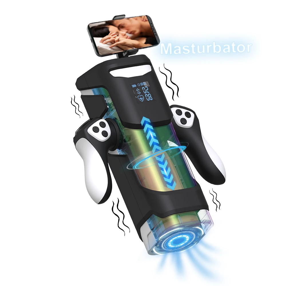 Automatic Male Masturbators Cup Sex Toys Silicone Realistic Vagina Auto  Thrusting Sucking Hine Masturbator for Man