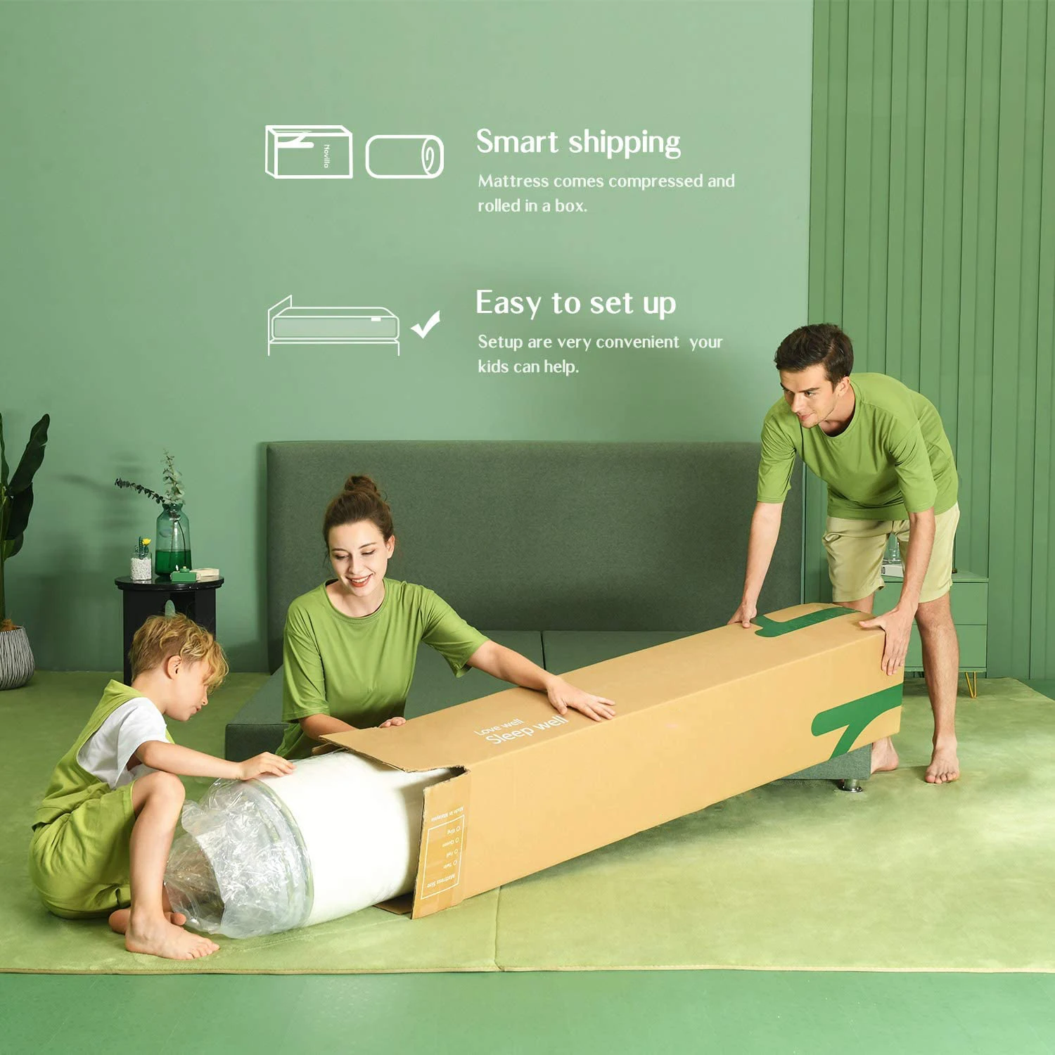 gel memory foam mattress customized Bedroom Furniture bedding manufacturer roll in carton