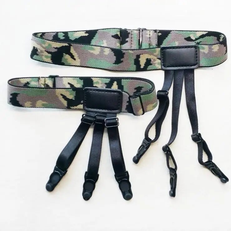 Custom Logo Men Elastic Shirt Holder Stay Suspender Male Shirt Garter Belt Custom Logo Men Elastic Shirt Holder Stay Suspender Male Shirt Garter Belt