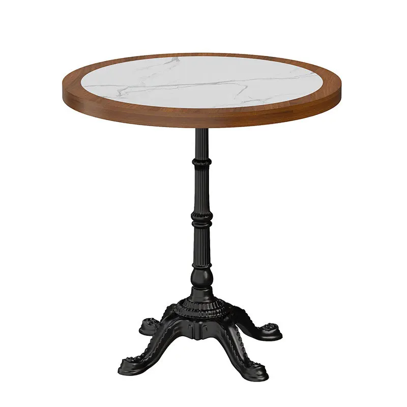 Simple Restaurant Interior Design American Retro Cafe Bistro Restaurant Rattan Wooden Table and Chairs