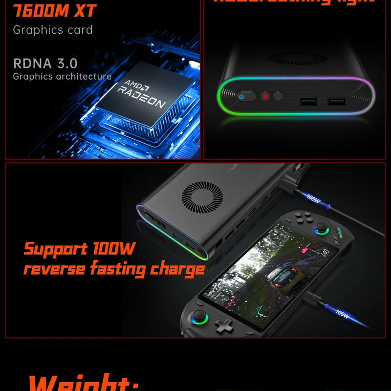 その他 ONEXGPU RX 7600M XT AMD Radeon RX 7600M XT 8GB GDDR6 Gaming GPU Unit