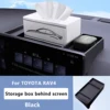 For TOYOTA RAV4 Storage box behind screen black