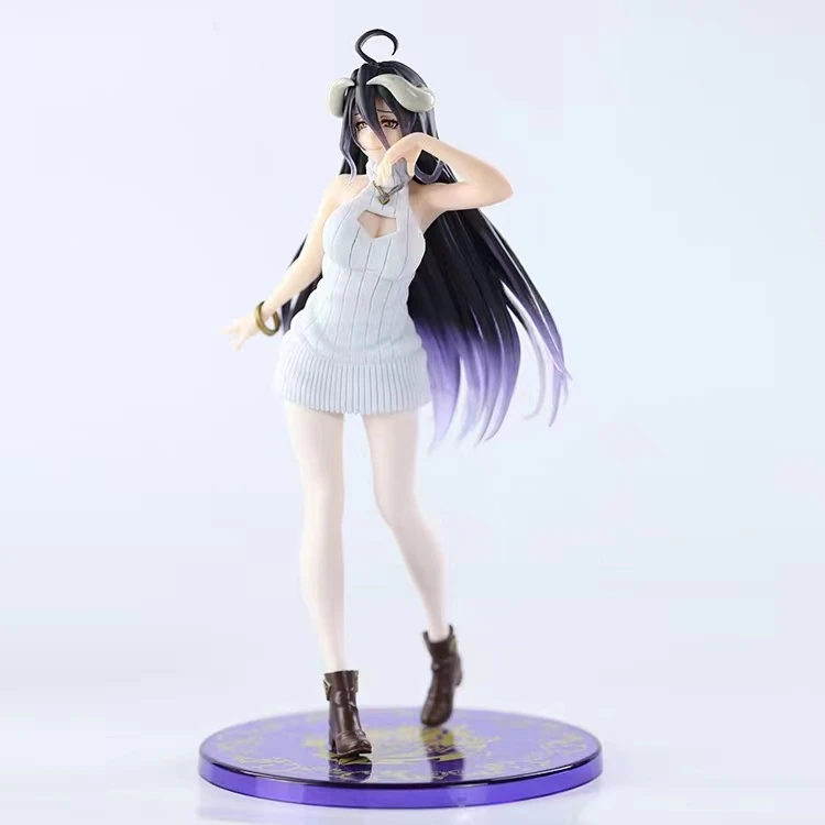 28cm japão anime personagens ssf design coco overlord albedo figura  bidimensional bonito menina garagem kit brinquedos