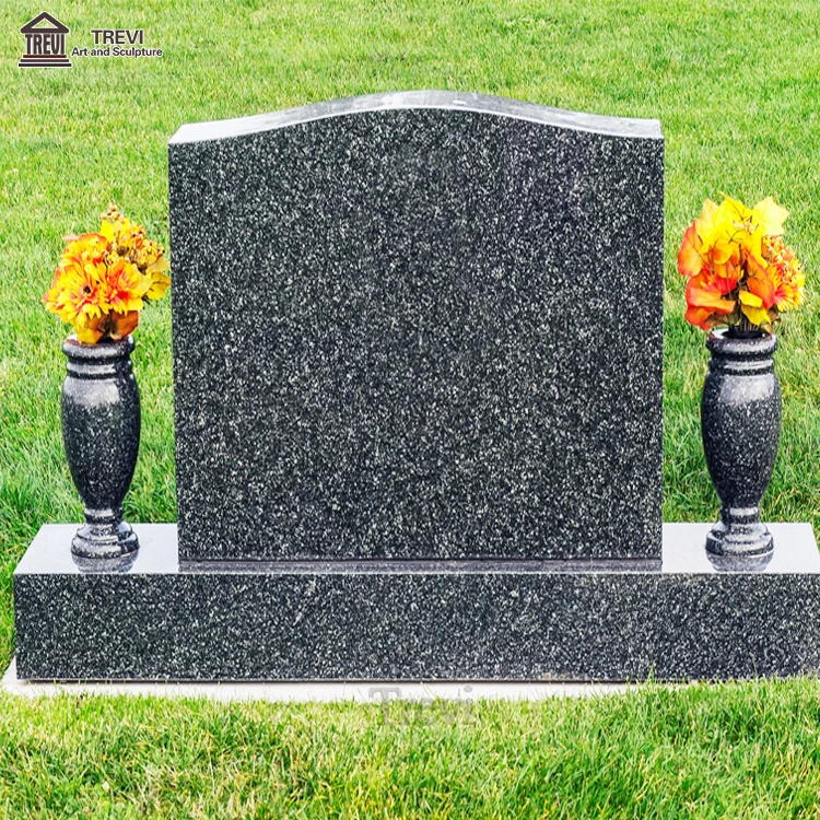 Simple Design Cheap Muslim Poland Carved Granite Grave Monumental Polished Stone Funeral Tombstone Monument