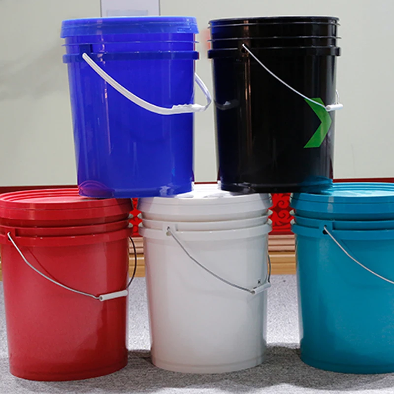 Alibaba.com: 15L Measuring Round Plastic Bucket with Lid and Handle ...