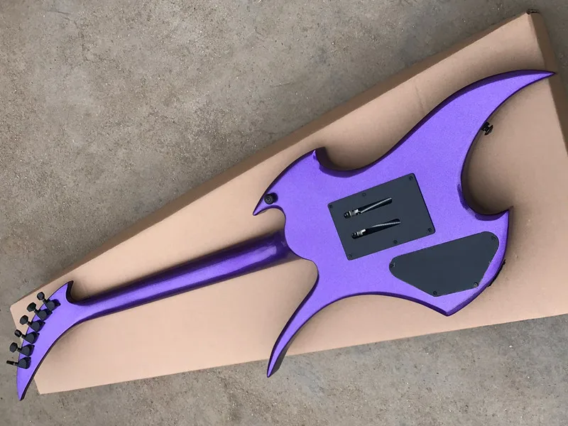 Guitare électrique métallique violet, corps et manche, toutes les couleurs  personnalisées, livraison gratuite, offre spéciale, nouvelle