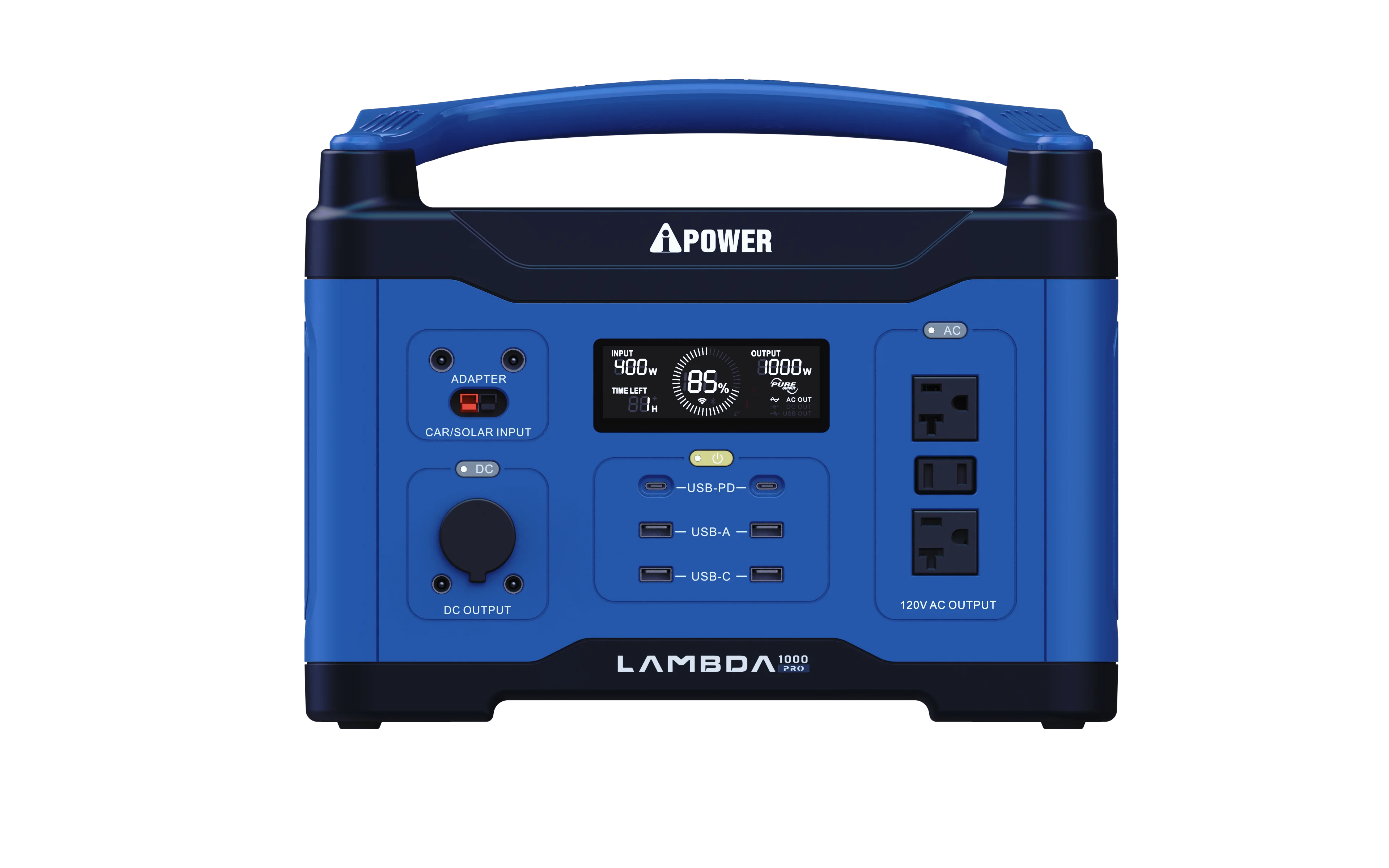 Portable Power Station With Pure Sine Wave Ac Outlet Backup Lithium