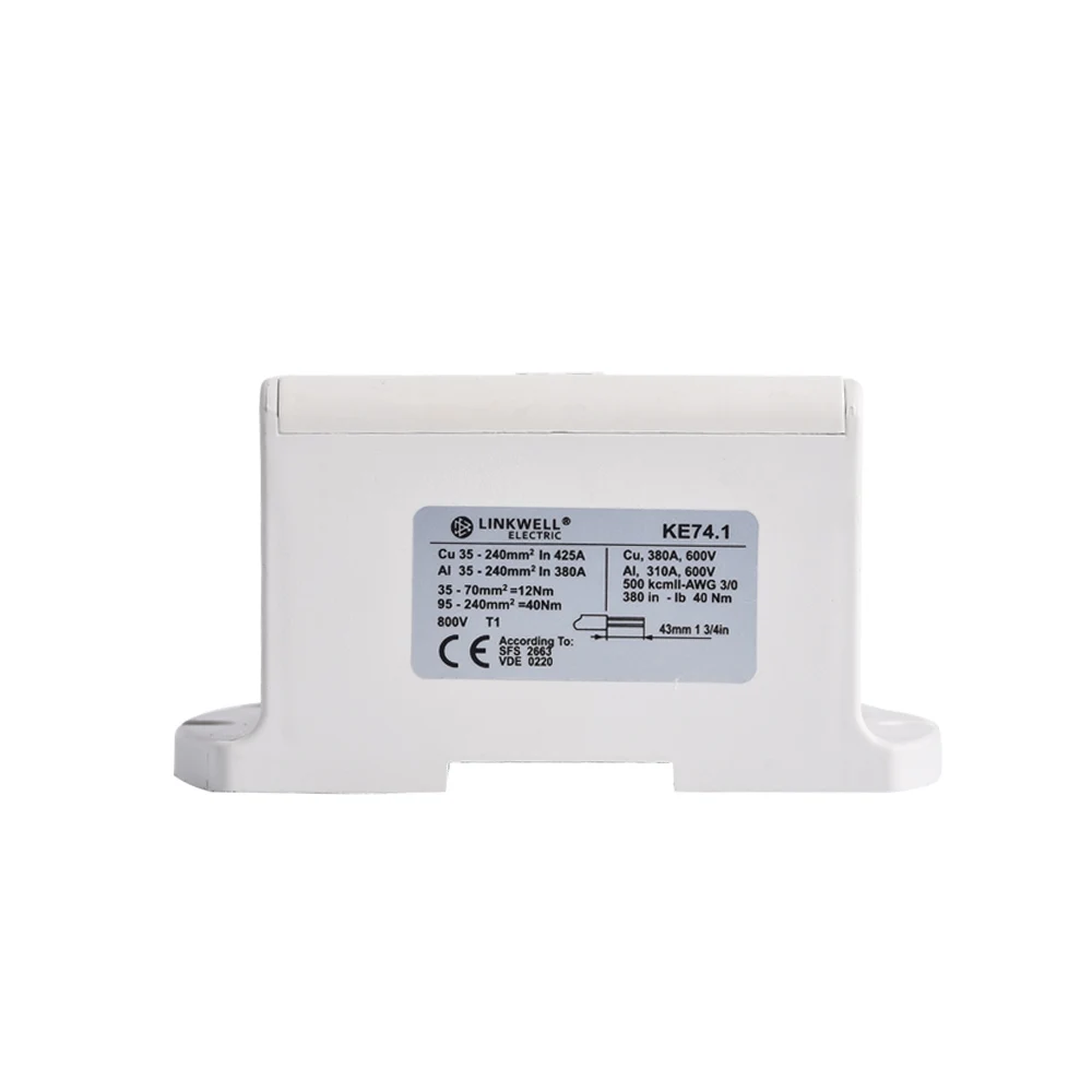 Terminal Block Connector 240mm2 3 Pole 6 Holes