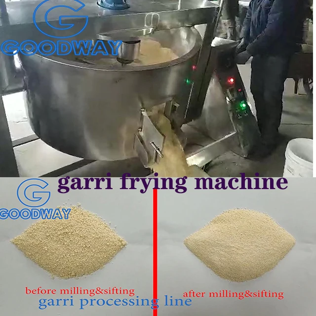 
Полностью механизированная производственная линия кассавы gari, машина для обработки garri 