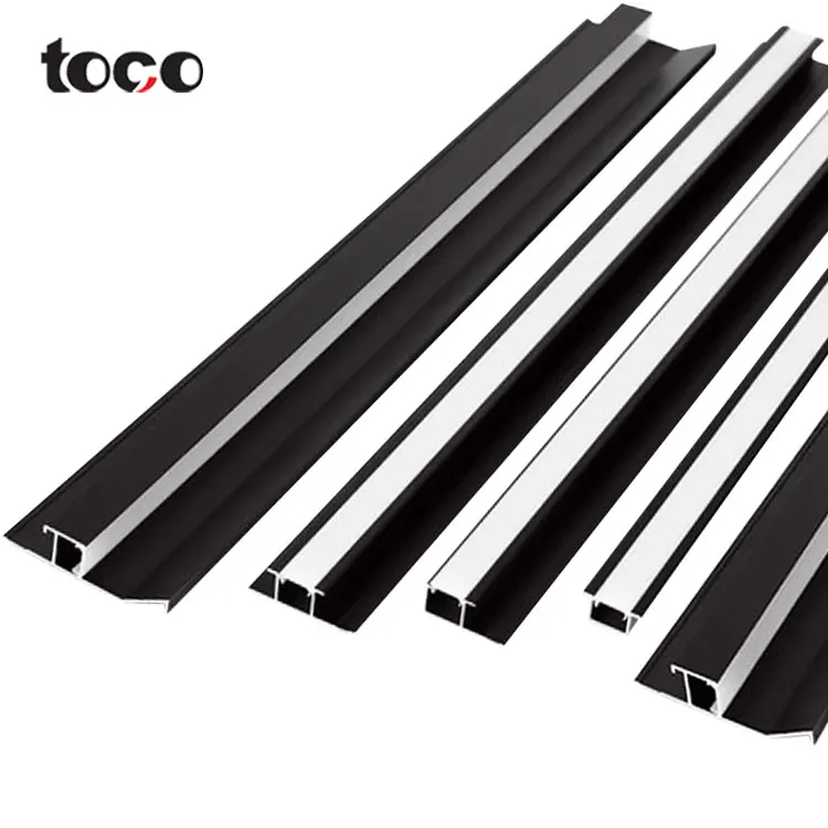 Toco Aluminium Led Profile Black Led Aluminium Profile Led Strip Light Led Aluminium Profile Outdoor