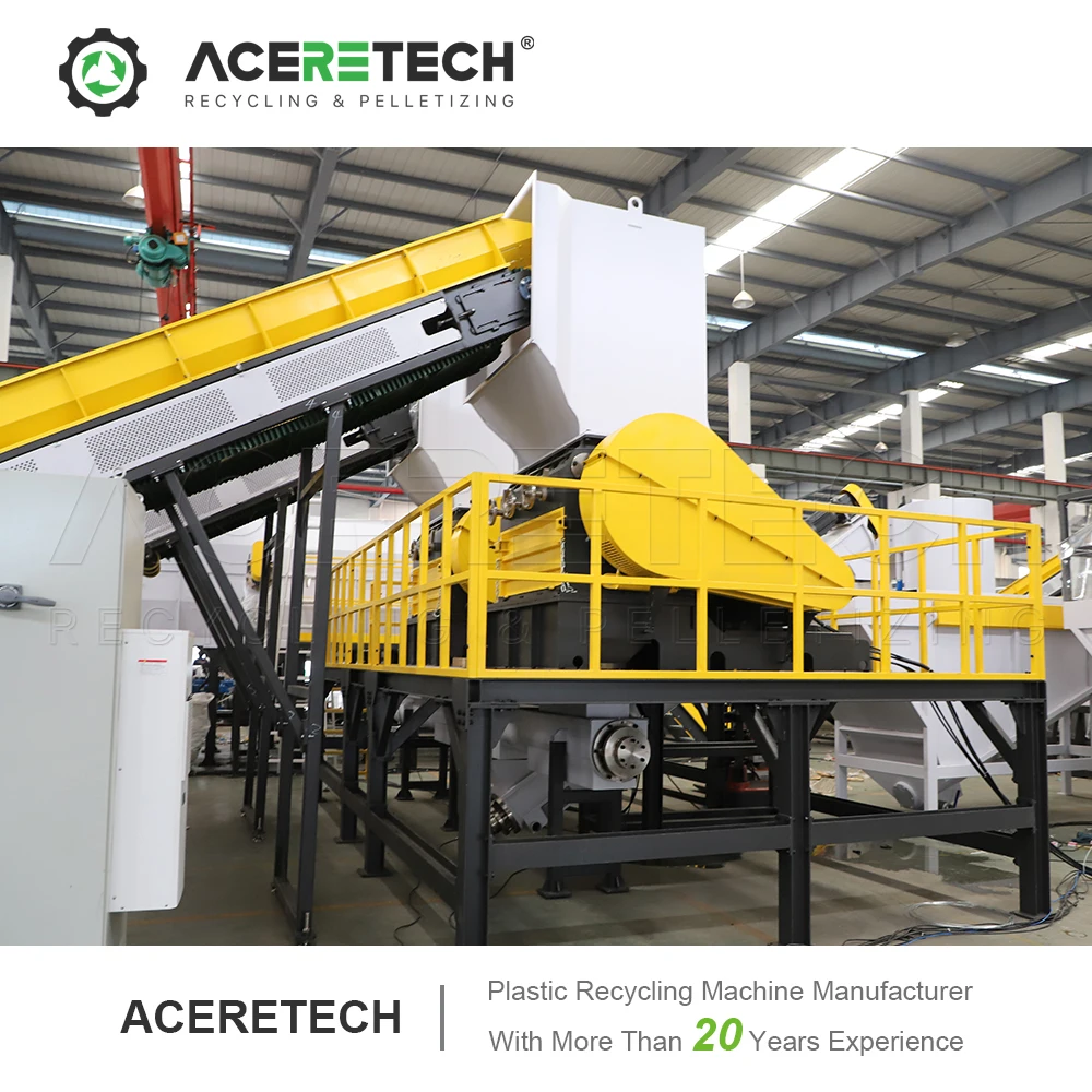 Automatic AWS-PET 1t/h Plastic PET Bottle to Bottle Food Grade Recycling Washing Line PET Recycling Machine