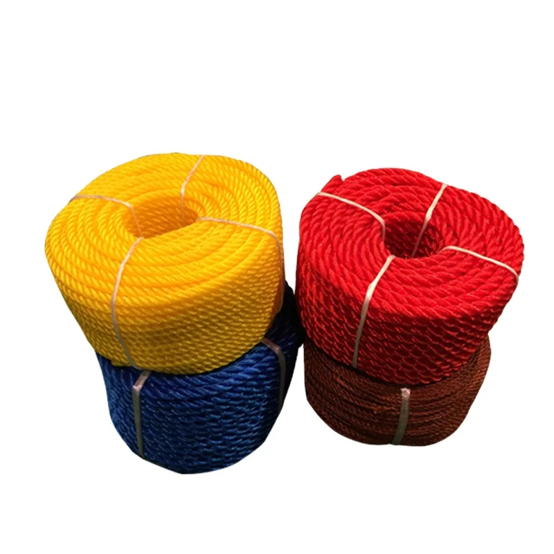 (JINLI-Rope) Plastic Multifilment Nylon Polyester Rope Twisted PE Twine PP Rope for Fishing Net