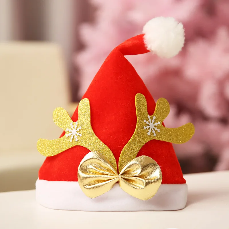New Christmas Decoration Deer Horn Christmas Hat Adult and