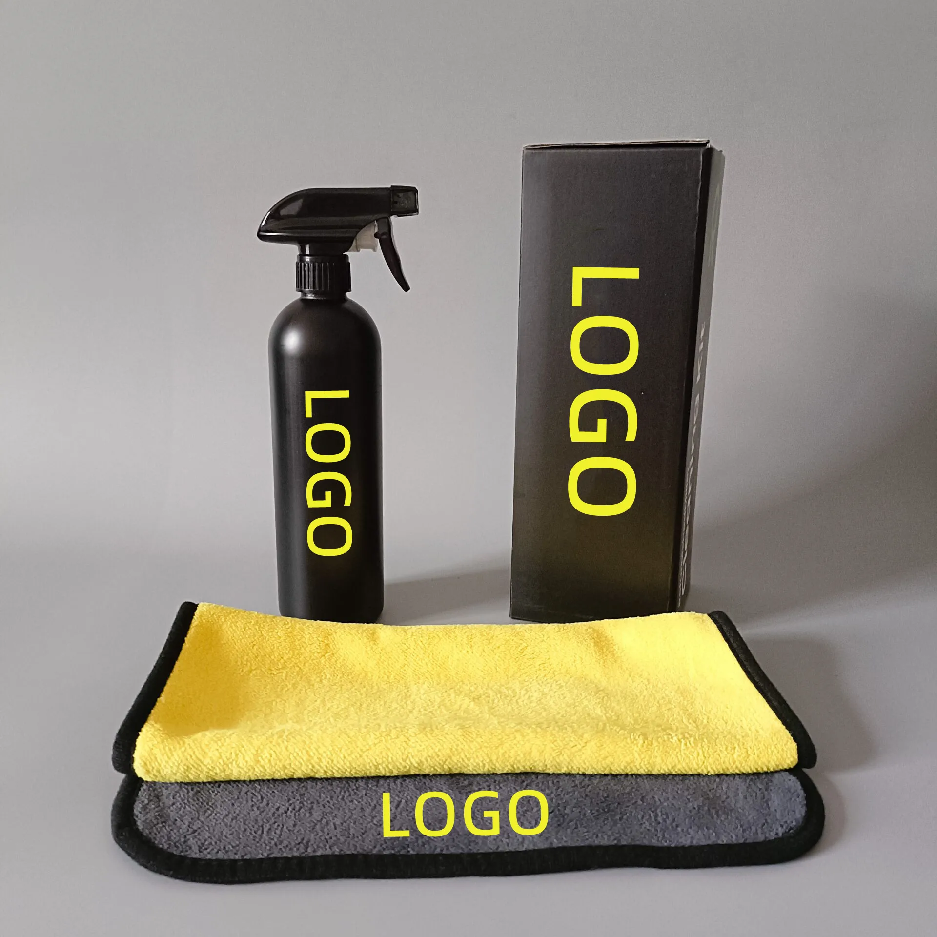 16oz Hdpe Plastic Matt Black Empty Glass Cleaner Ceramic Spray Wax