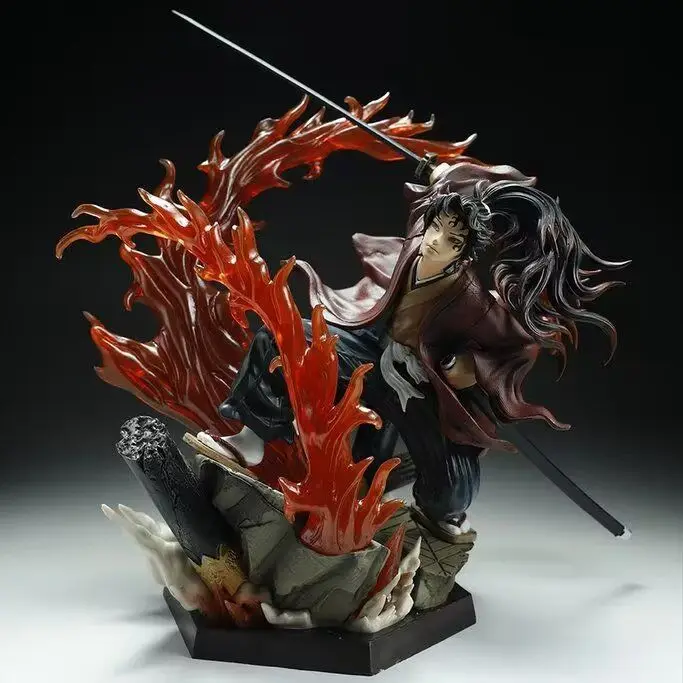 demônio matador anime figura kokushibou tsugikuni yoriichi kimetsu não  yaiba figura modelo boneca brinquedos anime ação figura