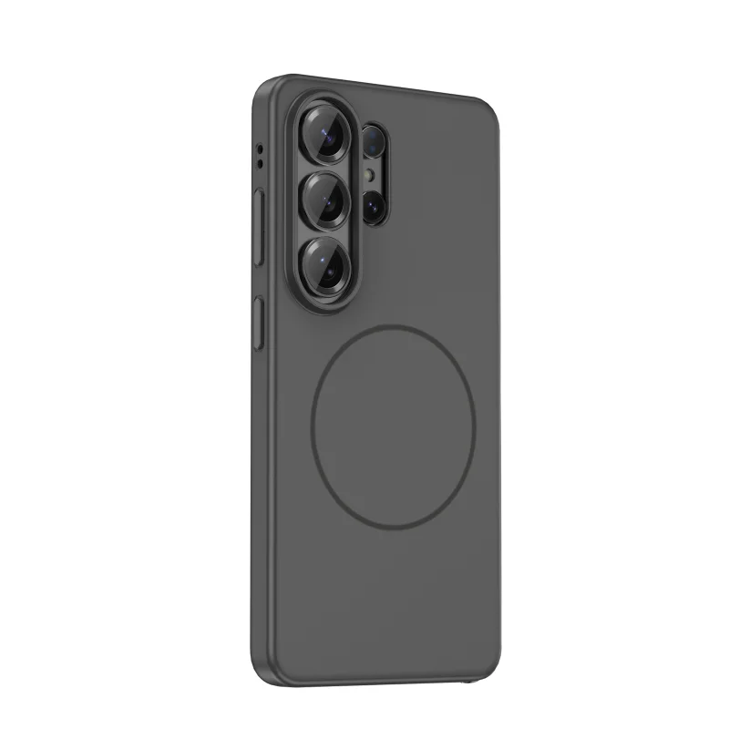 Usine : coque de téléphone personnalisée « effet peau », tendance, antichoc, mate et souple en TPU, avec fonction magnétique, pour Samsung S26 Ultra et S26 PRO