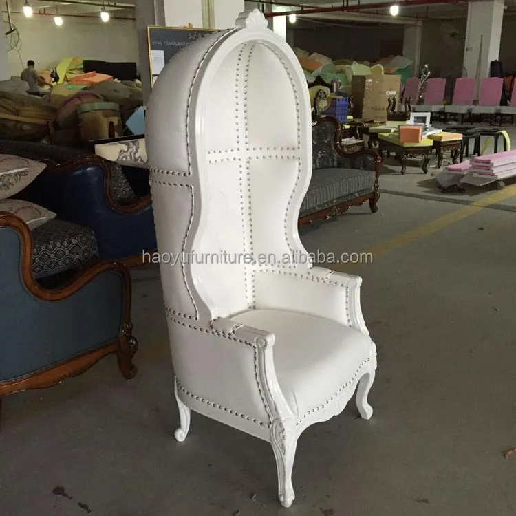 高品质フランスアンティークキャノピーチェアバーチオークウッド