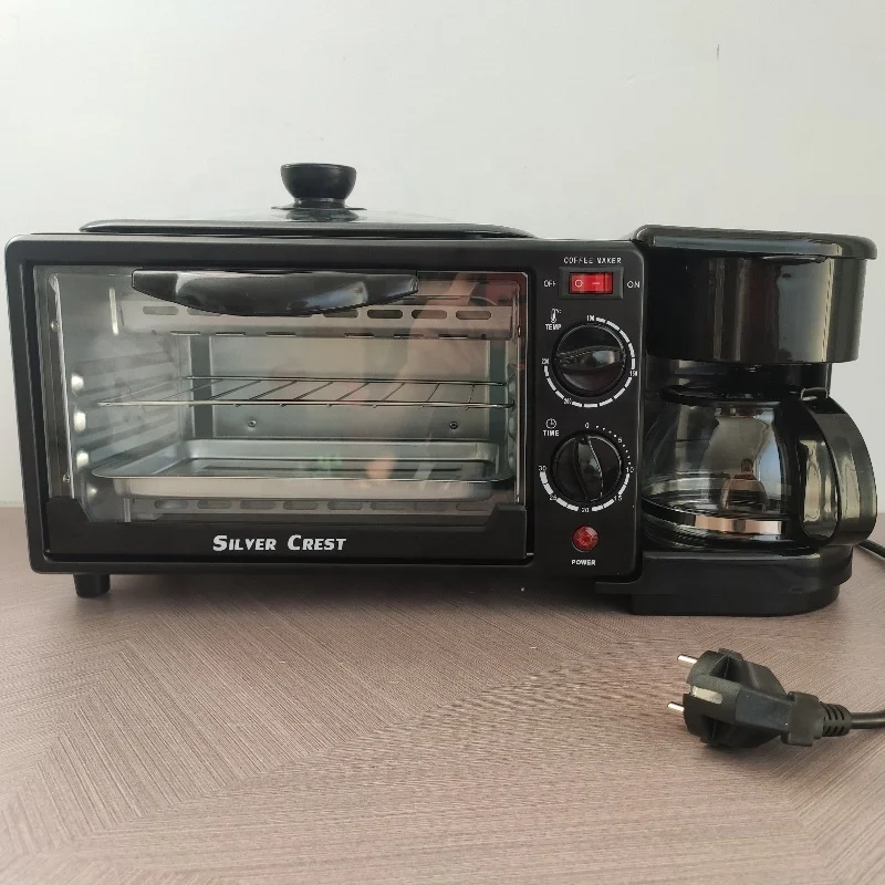 3 in 1 Household Multifunction Breakfast Maker Electric Coffee Maker with Temperature Control for Sandwiches for Busy Mornings