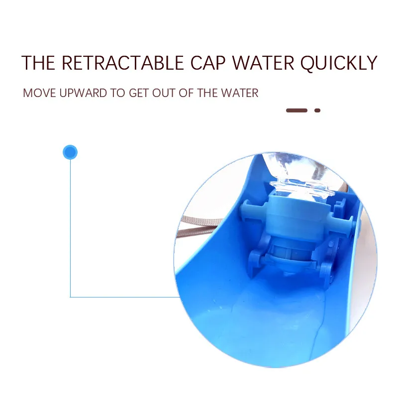Hot Sale Pet Feeder Water Pet Bottle for Dogs Outdoor 500 ML Pet Products Drink Feeding Water Bottle factory