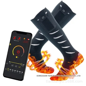 Self-Developed Heating Winter Sports System Skiing & Fishing Battery Heated Socks with Anti-Bacterial Feature