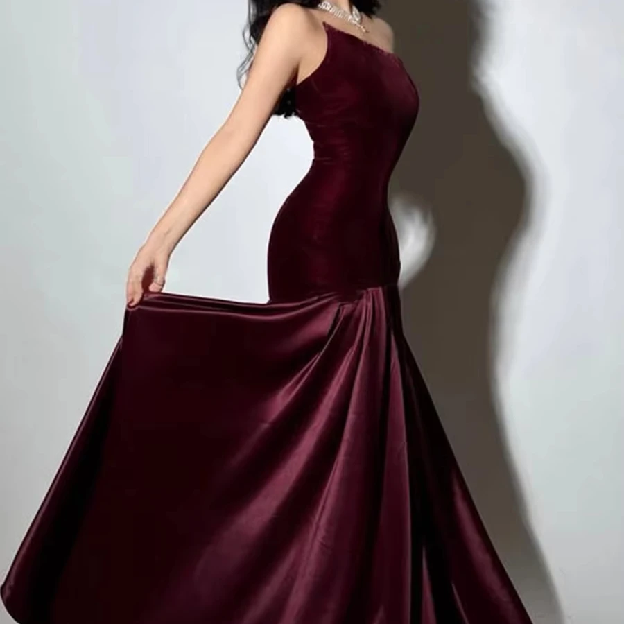 Elegant Strapless Dress Long Skirt 2025 Summer New Irregular Splicing  Design Long Dress| Alibaba.com