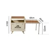 Outdoor box-1 table-beige