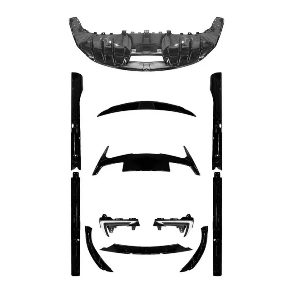 Car body kit Tesla Model Y car parts including front lip rear diffuser spoiler side skirts fog lamp 999070
