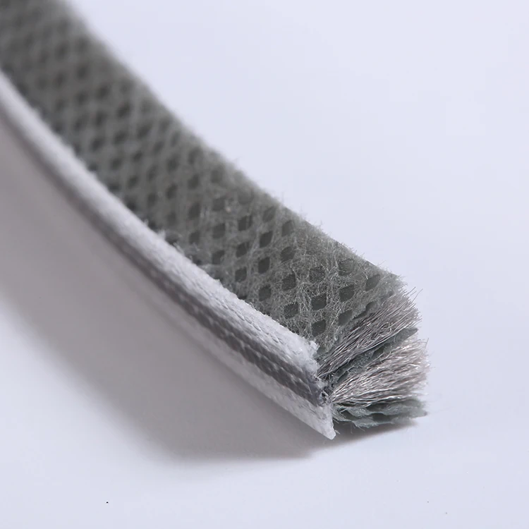 Jiaxing Hongqing Straight Pile Weatherstripping Sealing Strip with Fins Wool Pile Mohair Weatherstripping