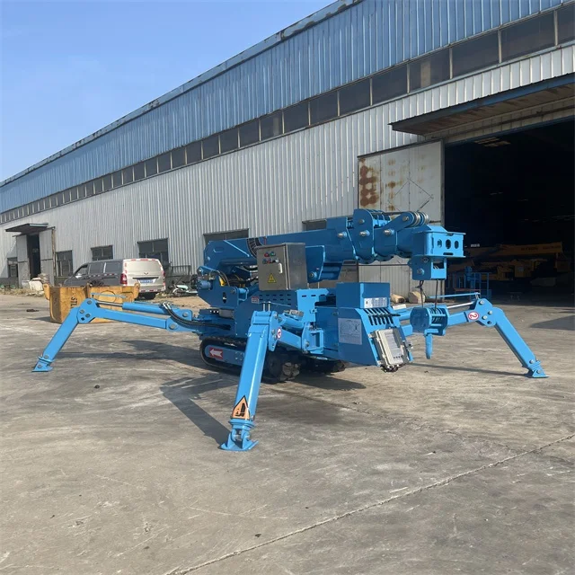 Light and Small Spider Crane with Remote Control Operation, Telescopic Boom Lifting, Lightweight and Widely Applicable