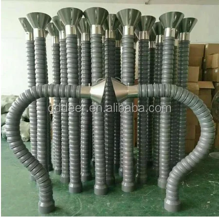 DER-DRQ Serie Fume Extraktion Arm Schlauch/Bambus Rauch Auspuffrohr