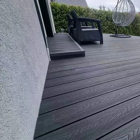 Environmentally friendly and recyclable 3d deep embossed wpc decking wpc outdoor decking