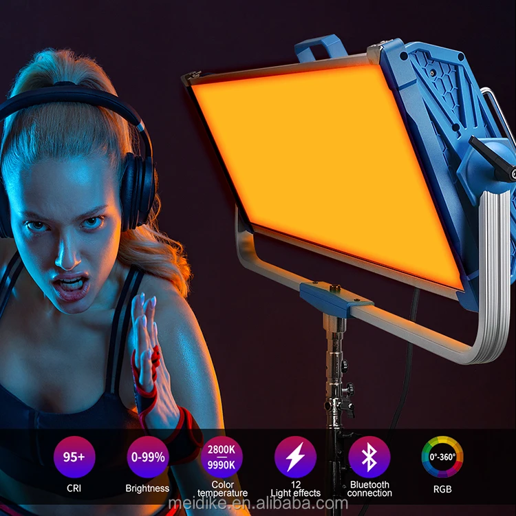 Digital AI-5000C rgbw led video film light 500w for large studio lighting with DMX