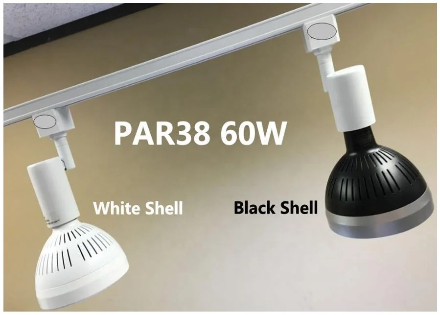 Алюминиевые литые трековые светильники par 38 с регулируемой яркостью прожектор 4000k 5000k 6000k par38 50 Вт светодиодные светильники