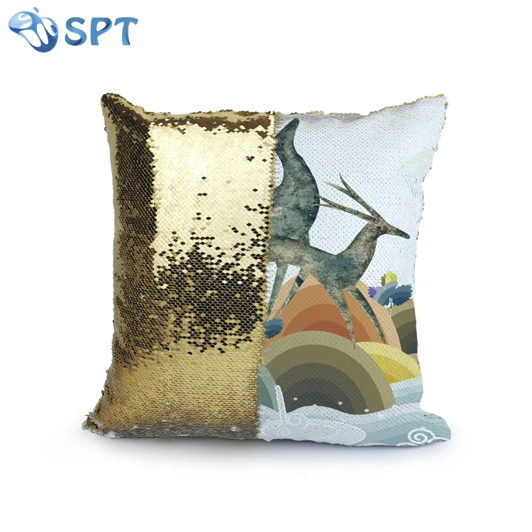 2019 Горячая продажа цельная картина флип блесток сублимационная подушка
