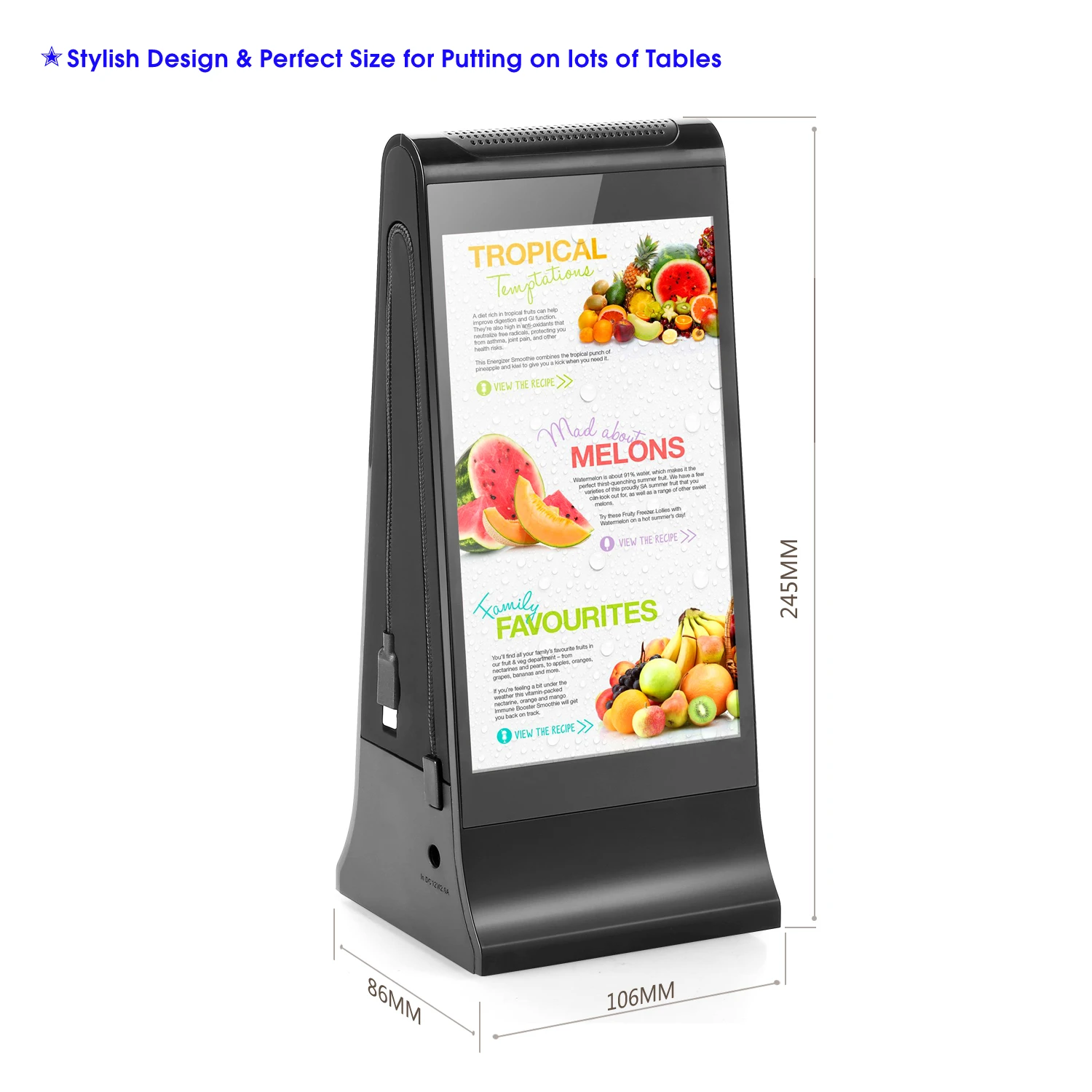Table Scanner Menu Weads Call Service/order Food Machine - Digital Menu Player