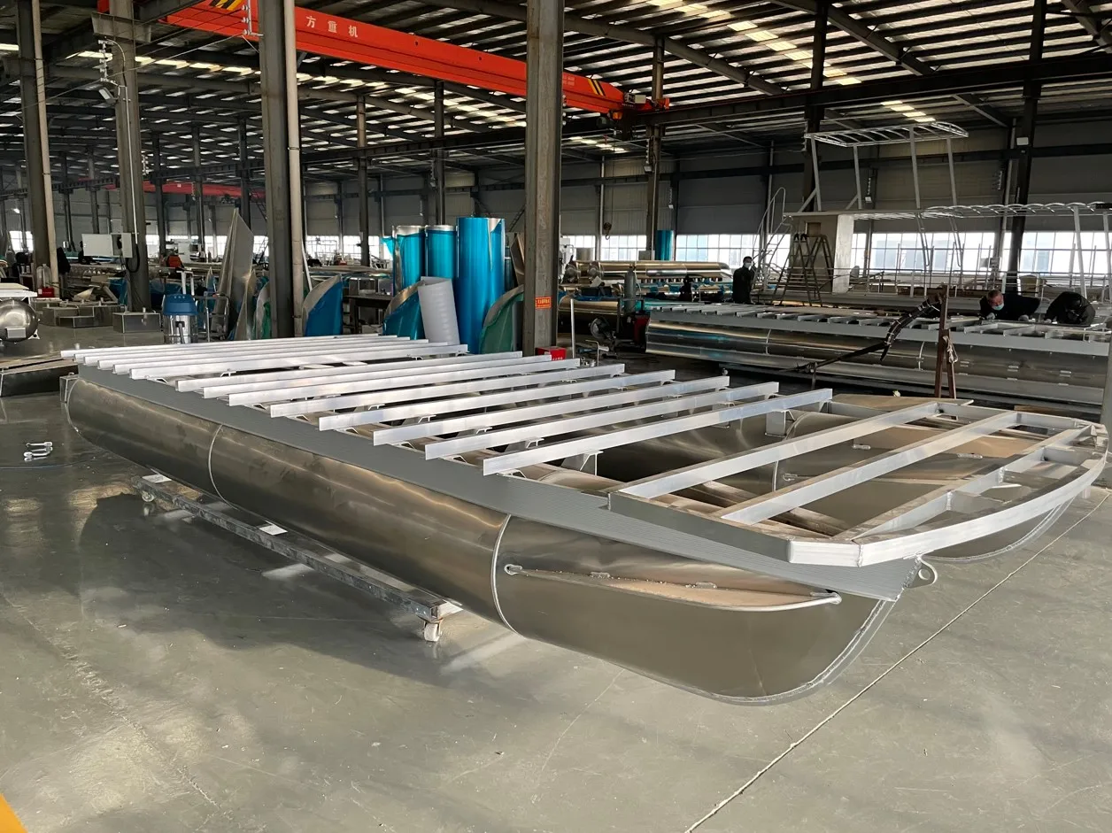 Marine Hardware 15ft To 42ft Pontoon Logs Aluminum Boat Frame Float