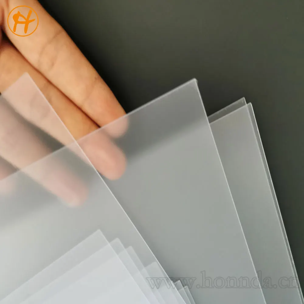 Высококачественный водонепроницаемый прозрачный матовый ПВХ лист
