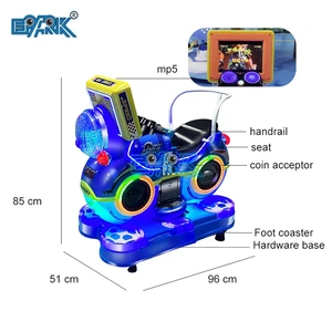 Coin Operated Kids Metal Motorcycle Arcade Video Game Machine 220v Kiddie Rides for Children