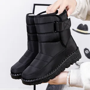Winter Women Boots Waterproof Women Snow Boots Platform Keep Warm Ankle Boots With Thick Fur Heels