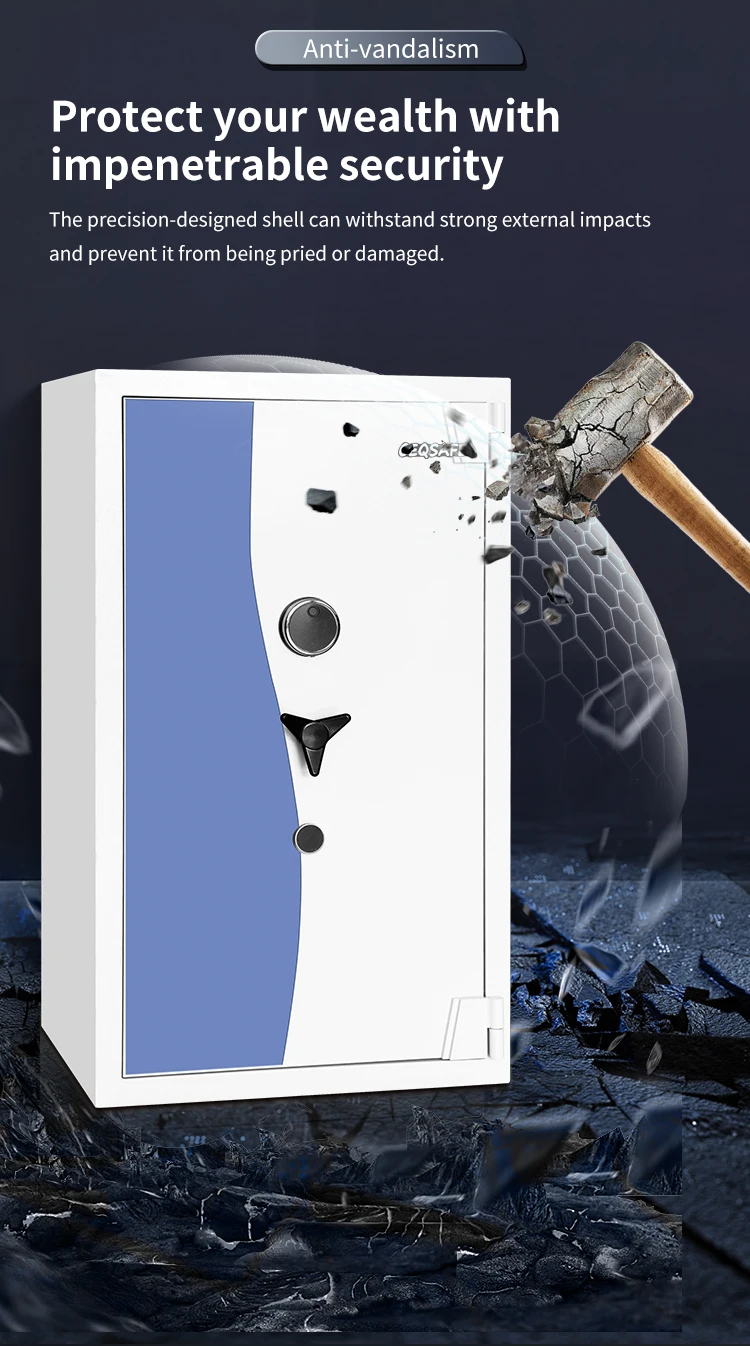 CEQSAFE Foshan New Designed 2 Hours Fireproof Large Heavy Fire Resistant Fingerprint Home Bank Office Deposit Safe Box manufacture